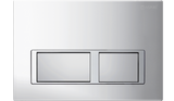 Inspire Dual Flush Plate Square Chrome