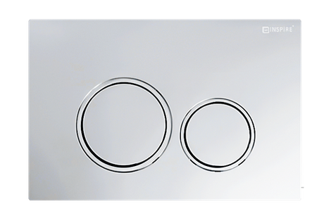 Inspire Dual Flush Plate Round Chrome
