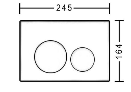 Inspire Dual Flush Plate Round Chrome — detail 2