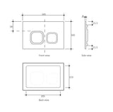 R&T Soft Square Push Plate Matte Chrome — detail 2