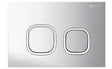 R&T Delta Low Rise Push Button Soft Square  Matte Chrome