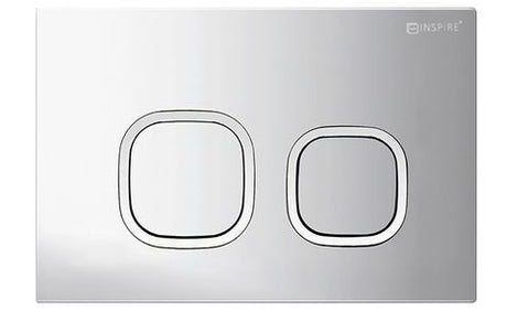 R&T Delta Low Rise Push Button Soft Square  Matte Chrome