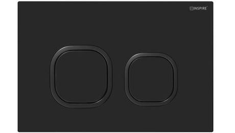 R&T Delta Low Rise Push Button Soft Square Matte Black