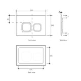 R&T Delta Low Rise Push Button Soft Square Matte Black — detail 2