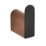 Zevio Matte Black & Rose Gold Robe Hook