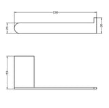 Zevio Chrome Toilet Paper Holder — detail 2