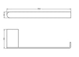 Zevio Chrome Towel Bar — detail 2