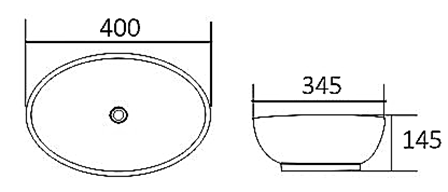 Artis Oval 400x345x145 Basin — detail 3