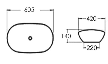 Artis Oval 600x360x155 Basin — detail 2