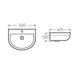 Wall Hung Wellness Basin 540x420 — detail 2