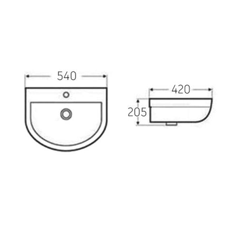 Wall Hung Wellness Basin 540x420 — detail 2