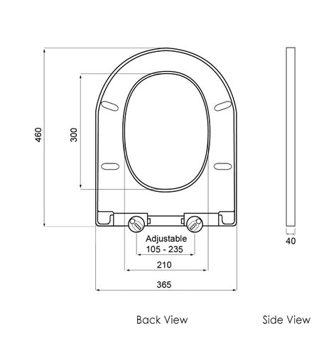 Soft Close STD Seat Cover For A/V/Z/F/C — detail 2