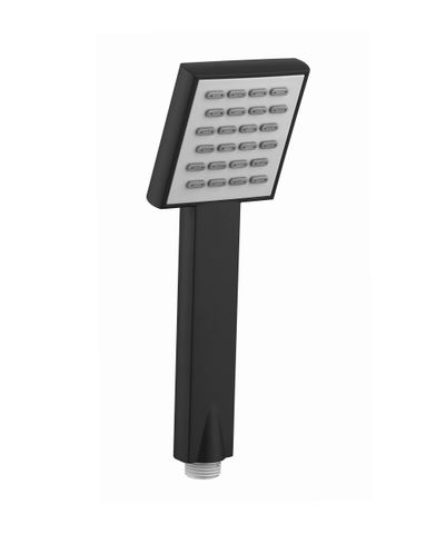 Taran Black Shower Rail with Square Handheld Shower Piece — detail 3