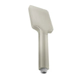 Taran Brushed Nickel Shower Rail with Square Handheld Shower Piece — detail 3