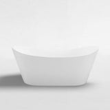 Viva 1500x750x720 Gloss White High Back Bathtub NF
