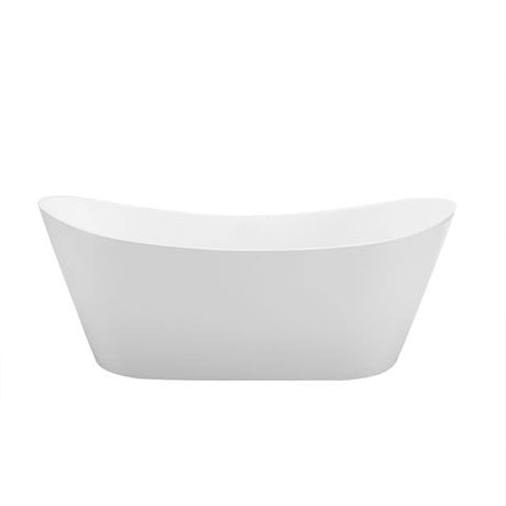 Viva 1500x750x720 Gloss White High Back Bathtub NF — detail 2