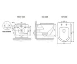 Voghera Rimless Wall Hung Pan STD Seat — detail 2