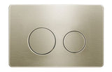 R&T Delta Low Rise Steel Push Button Round Brushed Gold