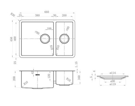 Arte Sink 66D 660x450x200 — detail 2