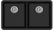 Granite Sink 810x480 Black Double Bowl