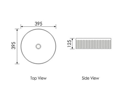 Oxford Round 395x395x120 Gloss White Basin — detail 3