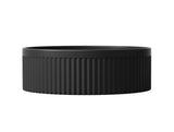 Oxford Round 395x395x120 Matte Black Basin — detail 2