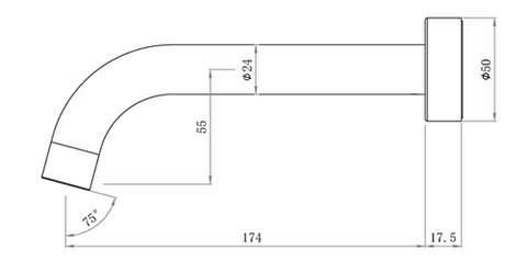 Pavia Black Curve Spout — detail 2