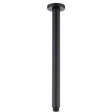 Pavia 400mm Matte Black Ceiling Shower Arm Round