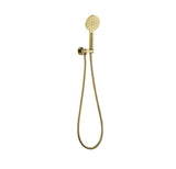 Pavia Brushed Gold Handheld Shower Set Round — detail 2