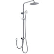 Pavia Dual Hose Twin Shower / 200mm Round Head Chrome