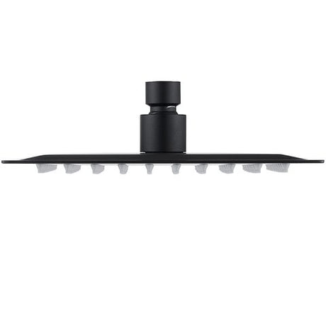 Pavia 250mm Matte Black Shower Head Stainless Steel Round
