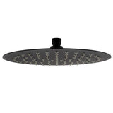 Pavia 250mm Matte Black Shower Head Stainless Steel Round — detail 2