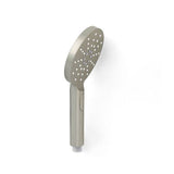 Pavia Twin Shower On Rail 250mm Shower Head Round Brushed Nickel — detail 2