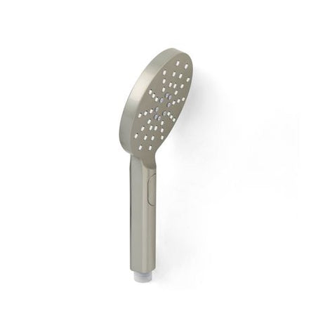 Pavia Twin Shower On Rail 250mm Shower Head Round Brushed Nickel — detail 2