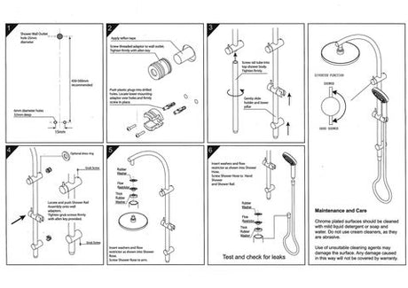 Pavia Twin Shower On Rail 200mm Shower Head Round Gunmetal — detail 7