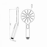 Pavia Chrome Handheld Shower Piece Round for PSSTI — detail 5