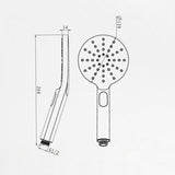 Pavia Gun Metal Handheld Shower Piece Round — detail 3