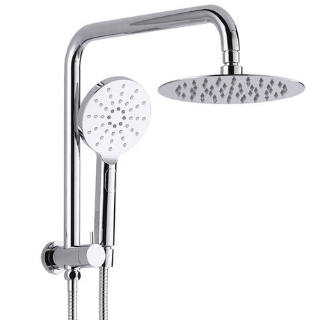 Pavia Compact Twin Shower with 200mm Round Head Chrome — detail 2
