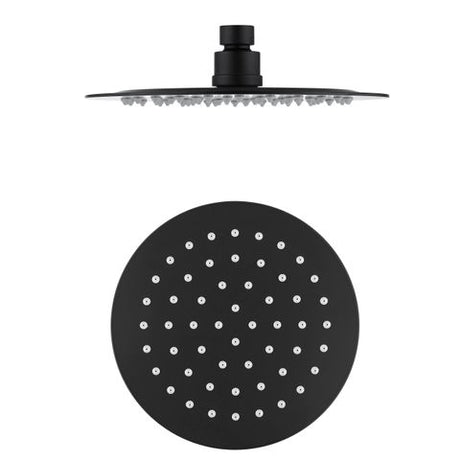 Pavia Compact Twin Shower with 200mm Round Head Matte Black — detail 3