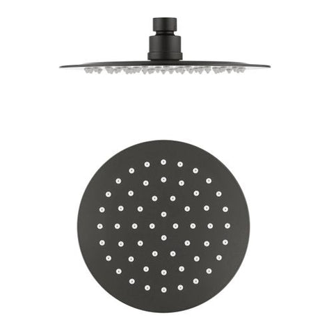 Pavia Compact Twin Shower with 200mm Round Head Gunmetal — detail 3