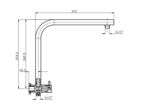 Pavia Compact Twin Shower with 200mm Round Head Gunmetal — detail 5