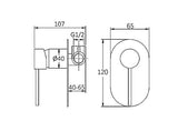 Roul Shower Mixer Matte Black — detail 2