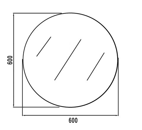Round Bevel Mirror 600 — detail 4