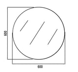 Round Bevel Mirror 600 — detail 4