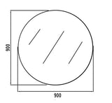 Round Bevel Mirror 900 — detail 3