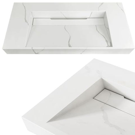 Moonlight 750mm Solid Surface Top — detail 4