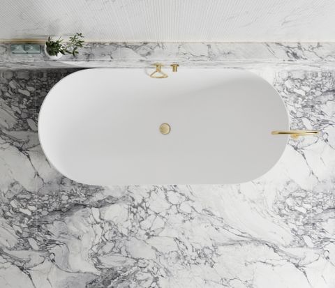 Attica Noosa 1500 Matte White Bath — detail 3