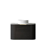 Bondi 750mm Black Oak Wall Hung Curve Cabinet Only — detail 6