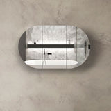 Bondi 1200x750 Black Oak Shaving Cabinet — detail 2