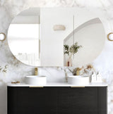 Bondi 1500x900 Black Oak Shaving Cabinet — detail 4
